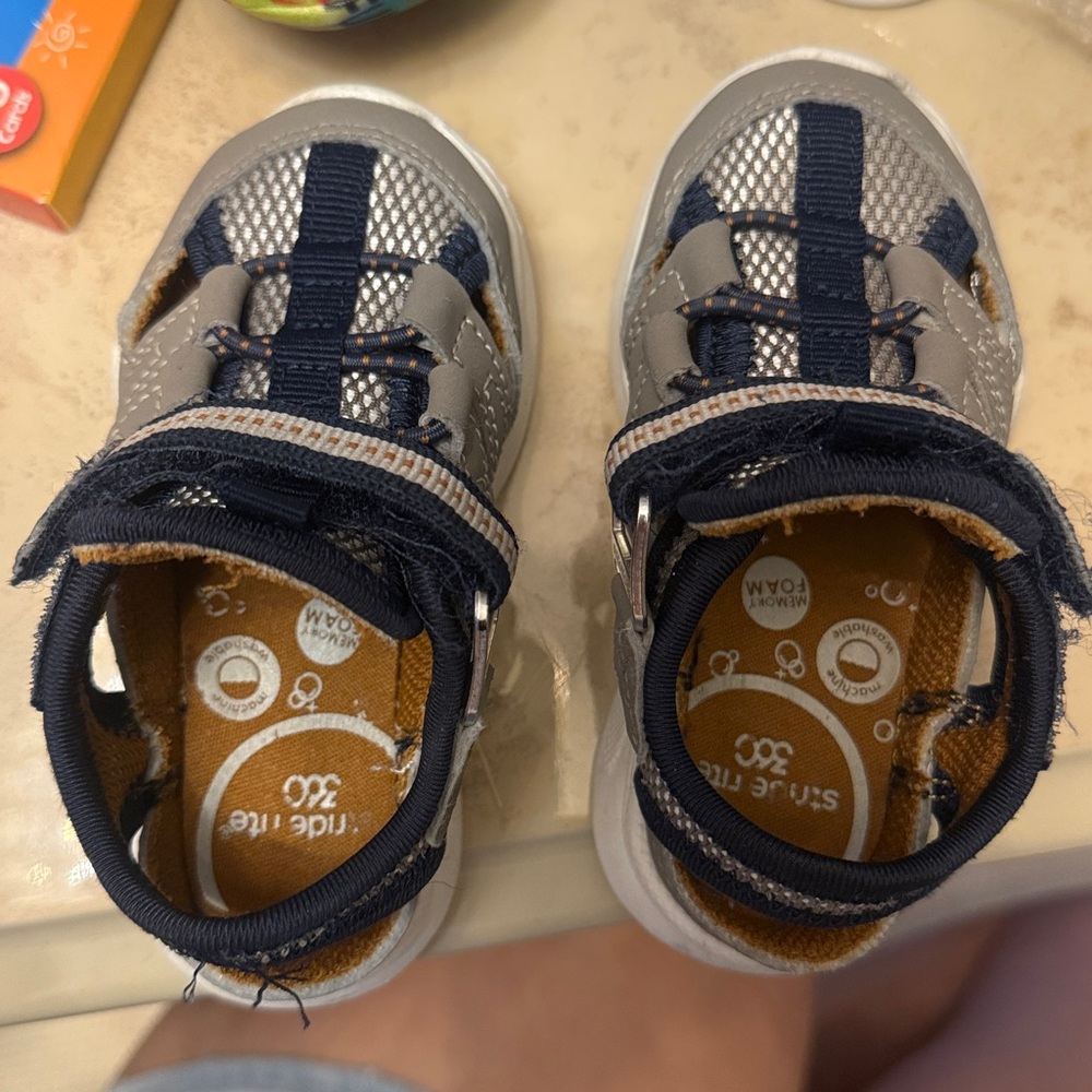 Stride Rite Kids' Sneakers in Gray and Navy